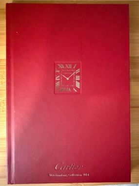 Cartier Red Hardcover with Gold Embossed Logo